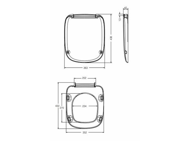 Vegghengt toalett Kolo Style Rimless 51x35.6 cm - Reflex - Rimless - Hvit