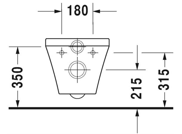 Vegghengt toalett Duravit DuraStyle Kompakt Rimless