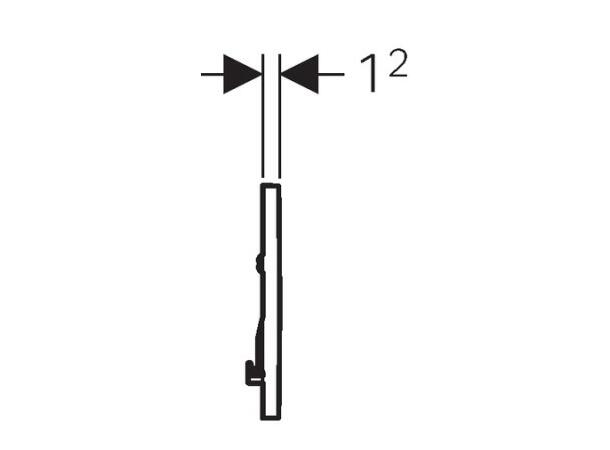 Betjeningsplate Geberit Sigma30 Hvit