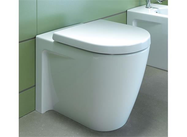 Gulvstående toalett Duravit Starck 2 WonderGliss - 57x37 cm - Hvit