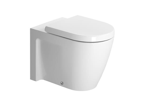 Gulvstående toalett Duravit Starck 2 WonderGliss - 57x37 cm - Hvit