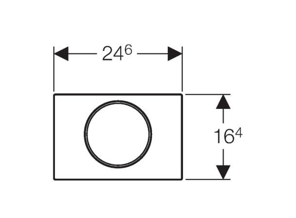 Betjeningsplate Geberit Sigma10 Hvit