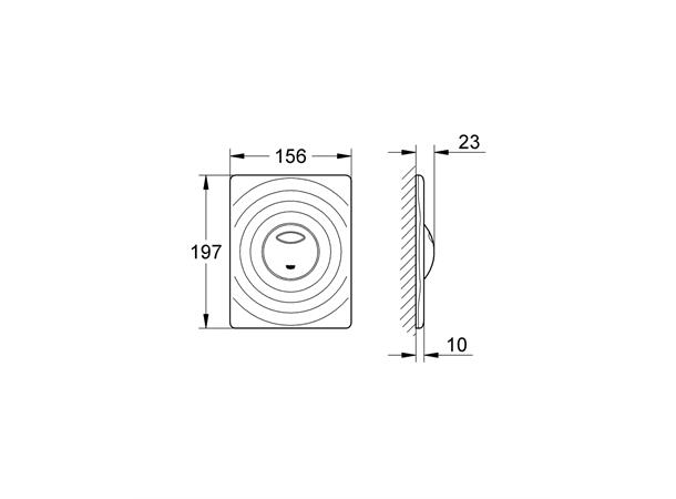 Betjeningsplate Grohe Surf