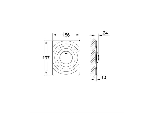 Betjeningsplate Grohe Surf