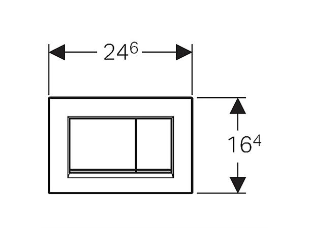 Betjeningsplate Geberit Sigma30 Svart