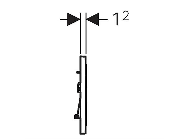 Betjeningsplate Geberit Sigma30 Svart