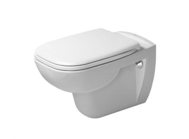 Box Vegghengt toalett Duravit D-Code 35.5x54.5 - Rimless + toalettsete - Hvit