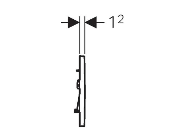 Betjeningsplate Geberit Sigma30 Hvit