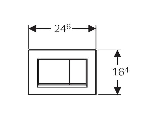 Betjeningsplate Geberit Sigma30 Hvit