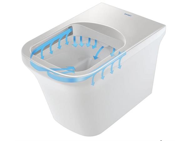 Gulvstående toalett Duravit P3 Comforts Rimless