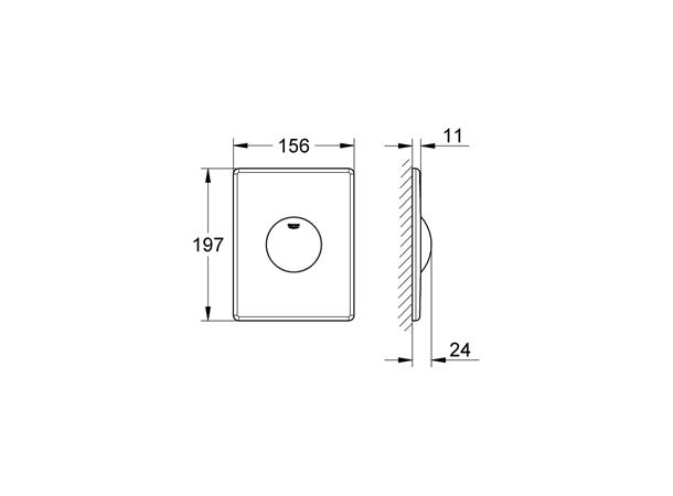 Betjeningsplate Grohe Skate