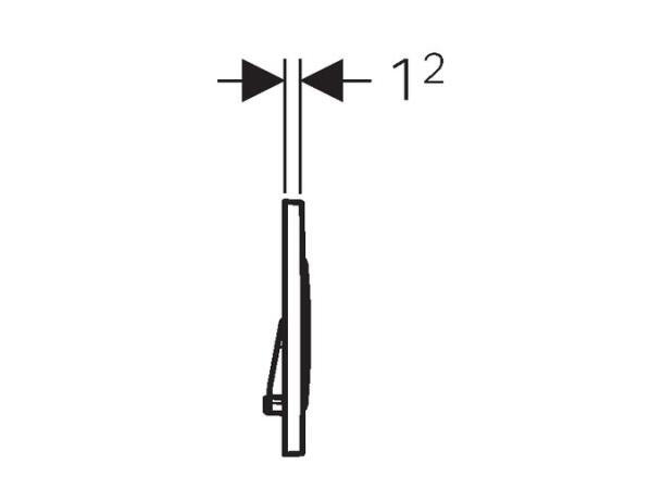 Betjeningsplate Geberit Sigma20 Hvit