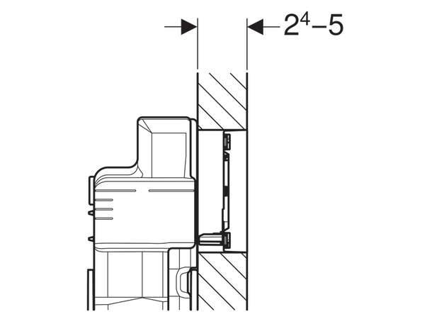 Betjeningsplate Geberit Sigma60 Hvit glass