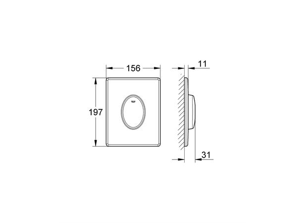 Betjeningsplate Grohe Skate Air