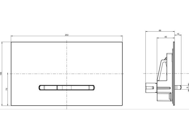 Betjeningsplate V&B ViConnect M300 White (Glossy White)