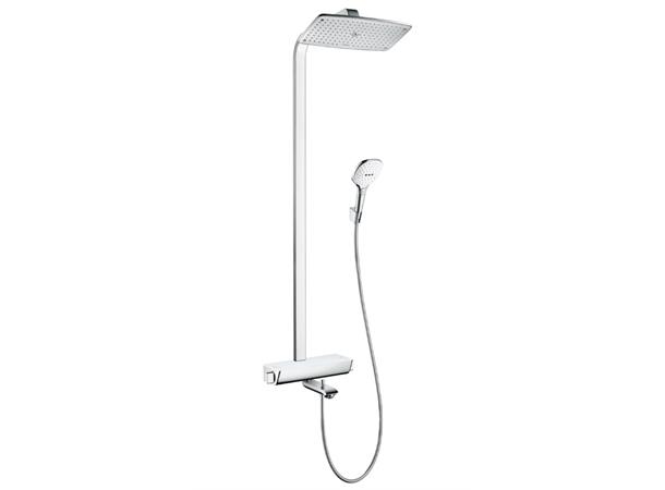 Dusjsystem Hansgrohe Raindance Select E 360 1jet Med kartermostat hvit/krom