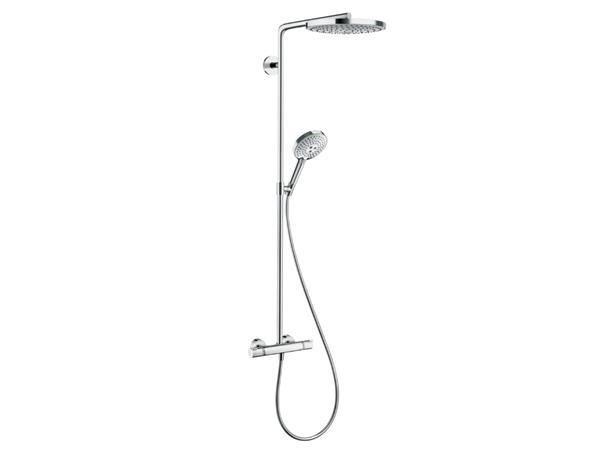 Dusjsystem Hansgrohe Raindance Select S 240 2jet Med termostat krom