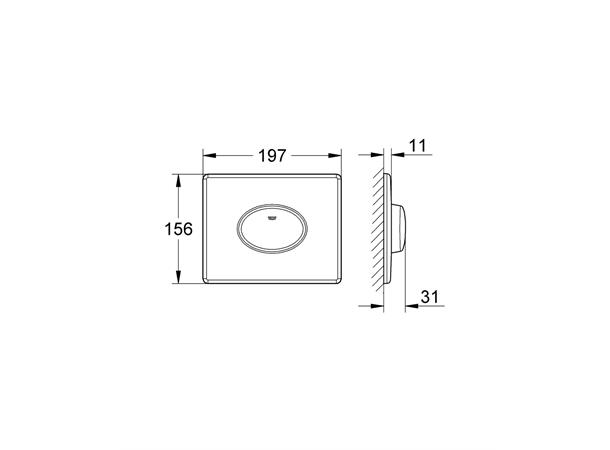 Betjeningsplate Grohe Skate Air