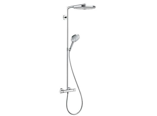 Dusjsystem Hansgrohe Raindance Select S 300 - 2jet - Med termostat - Krom