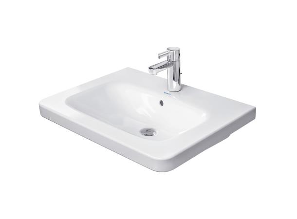 Duravit DuraStyle Møbelservant - 1 kranhull - 65x48 cm - Hvit -