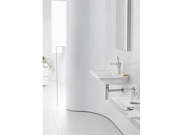 Servantbatteri Hansgrohe PuraVida 110 Med push-open bunnventil Hvit/krom