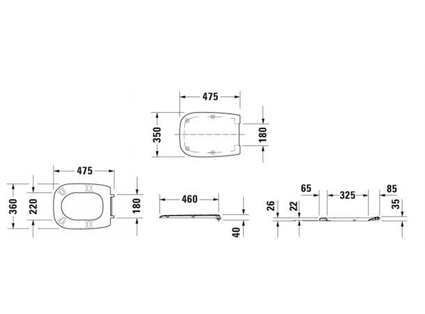 Toalettsete Duravit D-Code