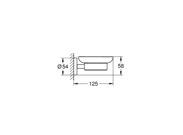 Grohe Essentials Såpeholder - Krom/glass -