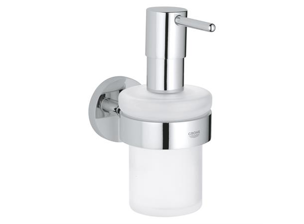 Såpedispenser Grohe Essentials - 160ml - med holder Krom