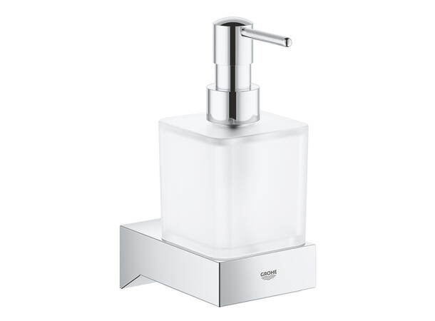 Såpedispenser Grohe Selection Cube - 300ml - Krom - Glass / metall