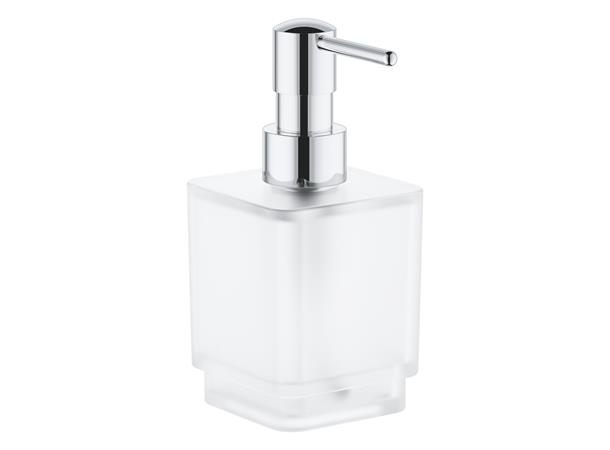 Såpedispenser Grohe Selection Cube - 300ml - Krom - Glass / metall