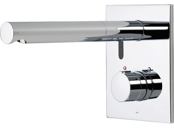 Elektronisk servantbatteri Oras 12V Electra med termostat - Krom -