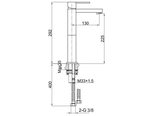 Servantbatteri Kohlman Excelent - Krom -