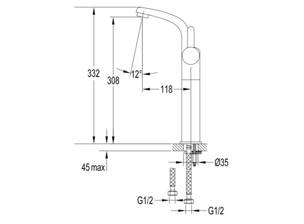 Servantbatteri Omnires Darling - Gull -