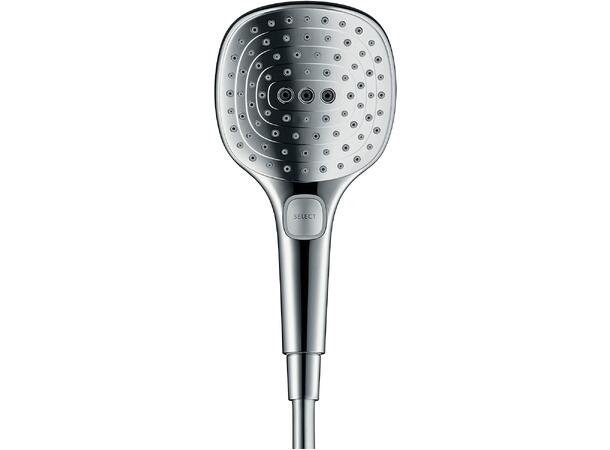 Hånddusj Hansgrohe Raindance SelectE 3jet med dusjslange 160 cm - Krom -