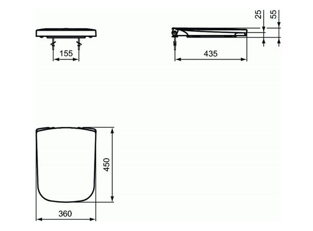 Toalettsete Ideal Standard SimplyU Soft-close