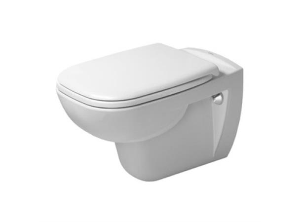 Vegghengt toalett Duravit D-Code 54.5x35.5 cm - Uten lokk - Hvit