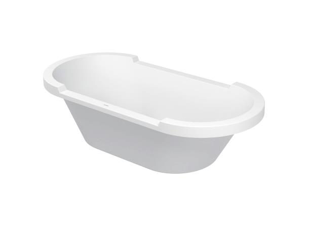 Badekar Oval Duravit Starck 190x90cm hvit, for innbygging