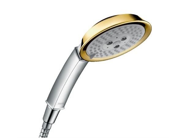 Hånddusj Hansgrohe Raindance 3jet Classic 100 - Krom/gull -