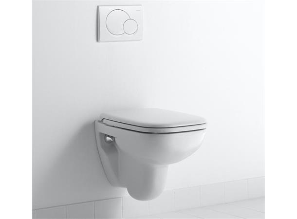 Vegghengt toalett Duravit D-Code 48x35 cm - Kompakt - Uten lokk - Hvit