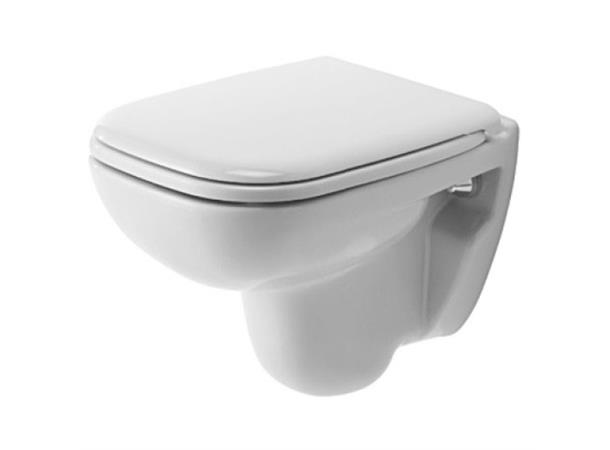 Vegghengt toalett Duravit D-Code 48x35 cm - Kompakt - Uten lokk - Hvit