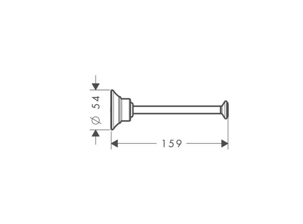 Reservepapirholder Axor Montreux - Krom -