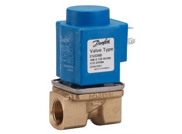 Magnetventil uten spole Danfoss EV220B, 10B NC G1/2'' 0.1-20/10 bar