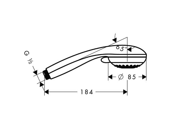 Hånddusj Hansgrohe Crometta 85 2jet Vario - Krom -